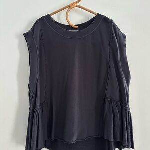 We The Free Black Sleeveless top